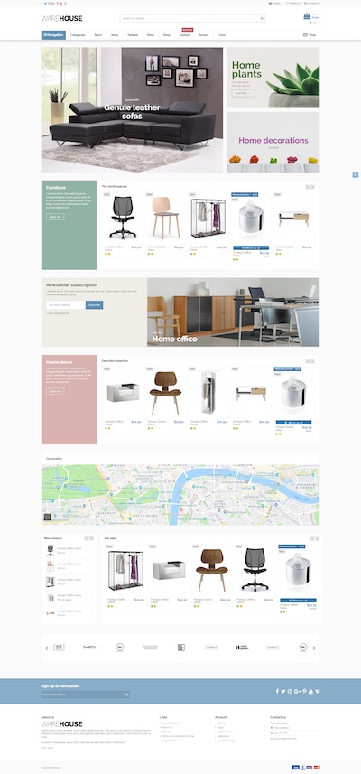 Esempi di layout per ecommerce