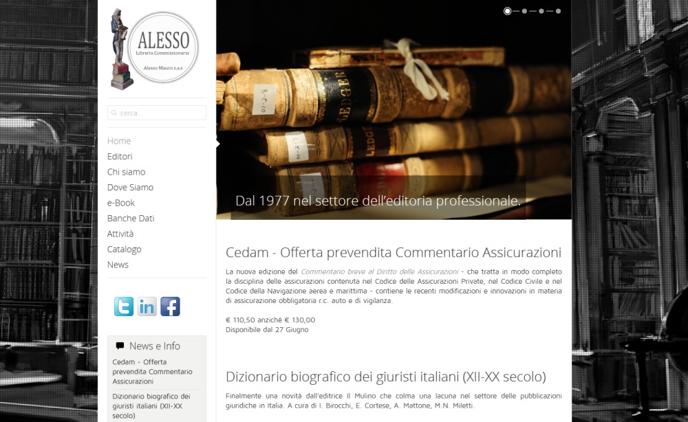 Joomla per Libreria Alesso