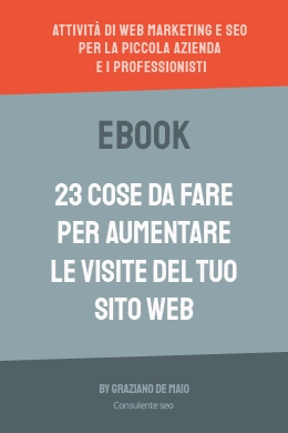 Ebook SEO 23 cose da fare per aumentare il traffico web